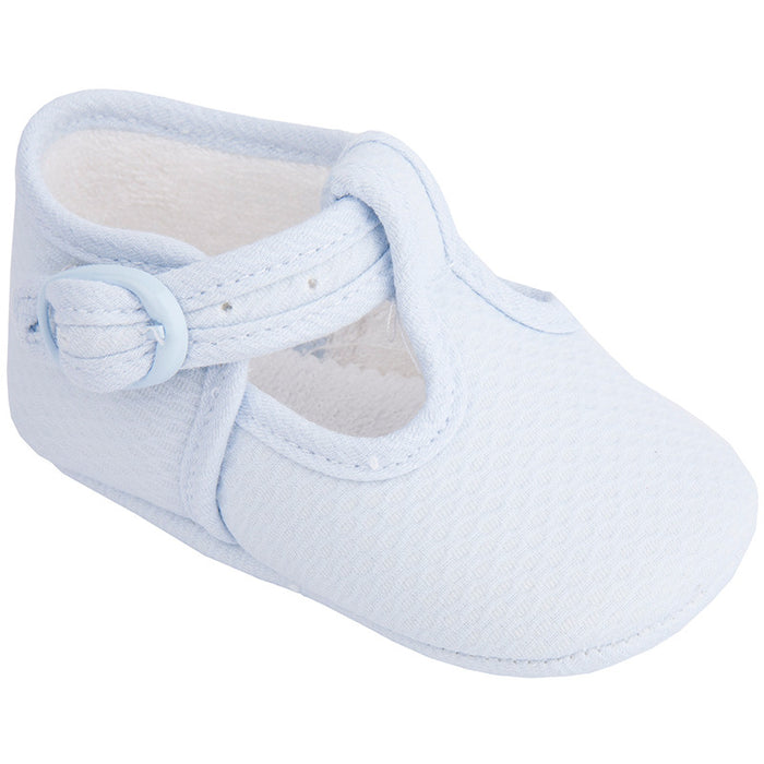 Pique shoe in baby blue
