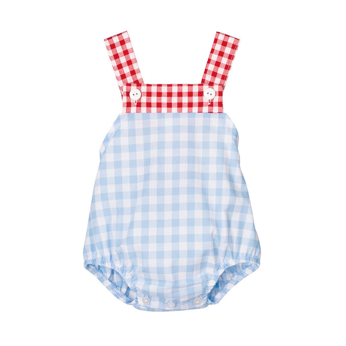 Ginham romper 12 months| baby gifts | boy gift| girl gift | 1 year