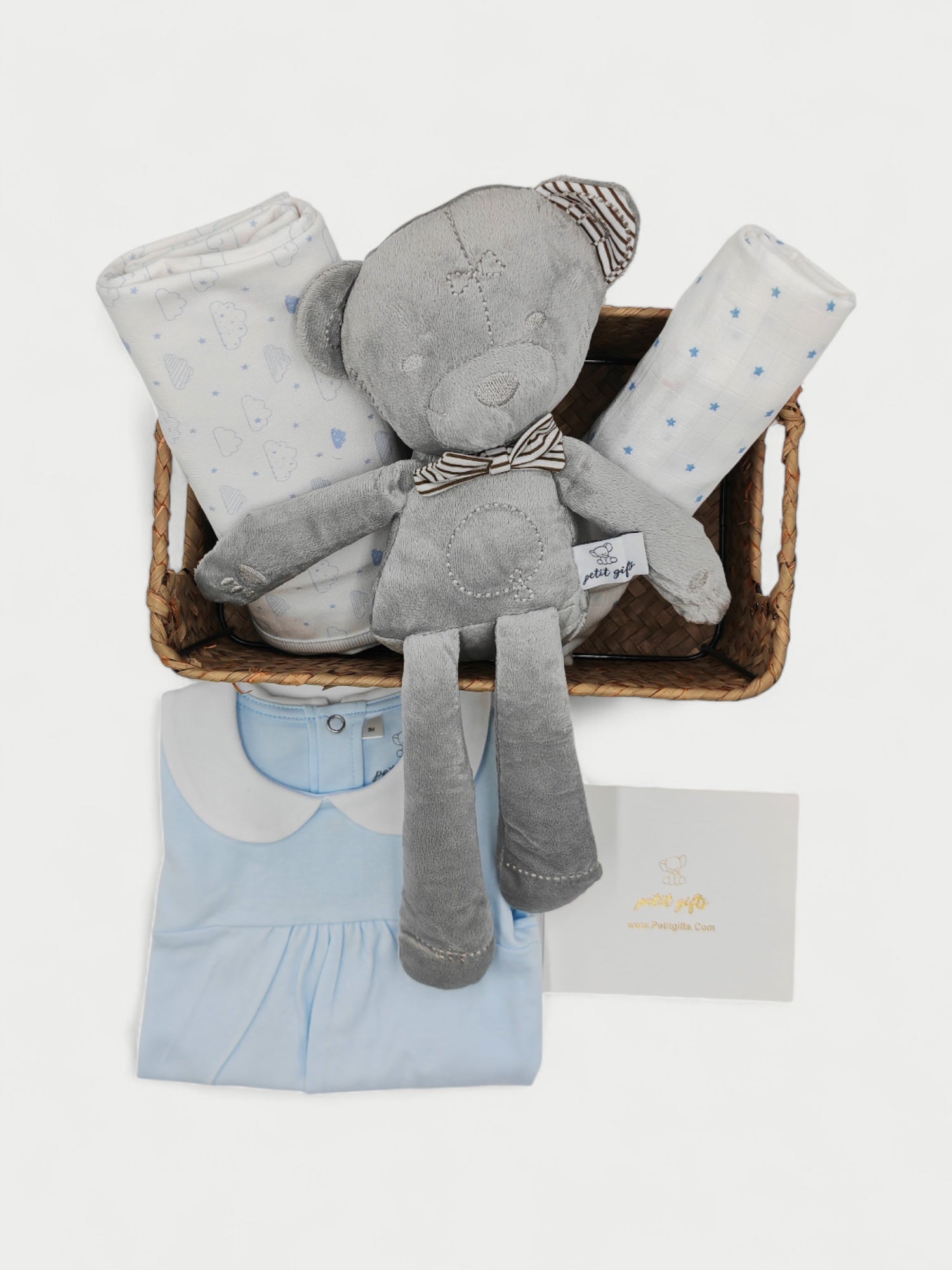 blue baby gift hamper