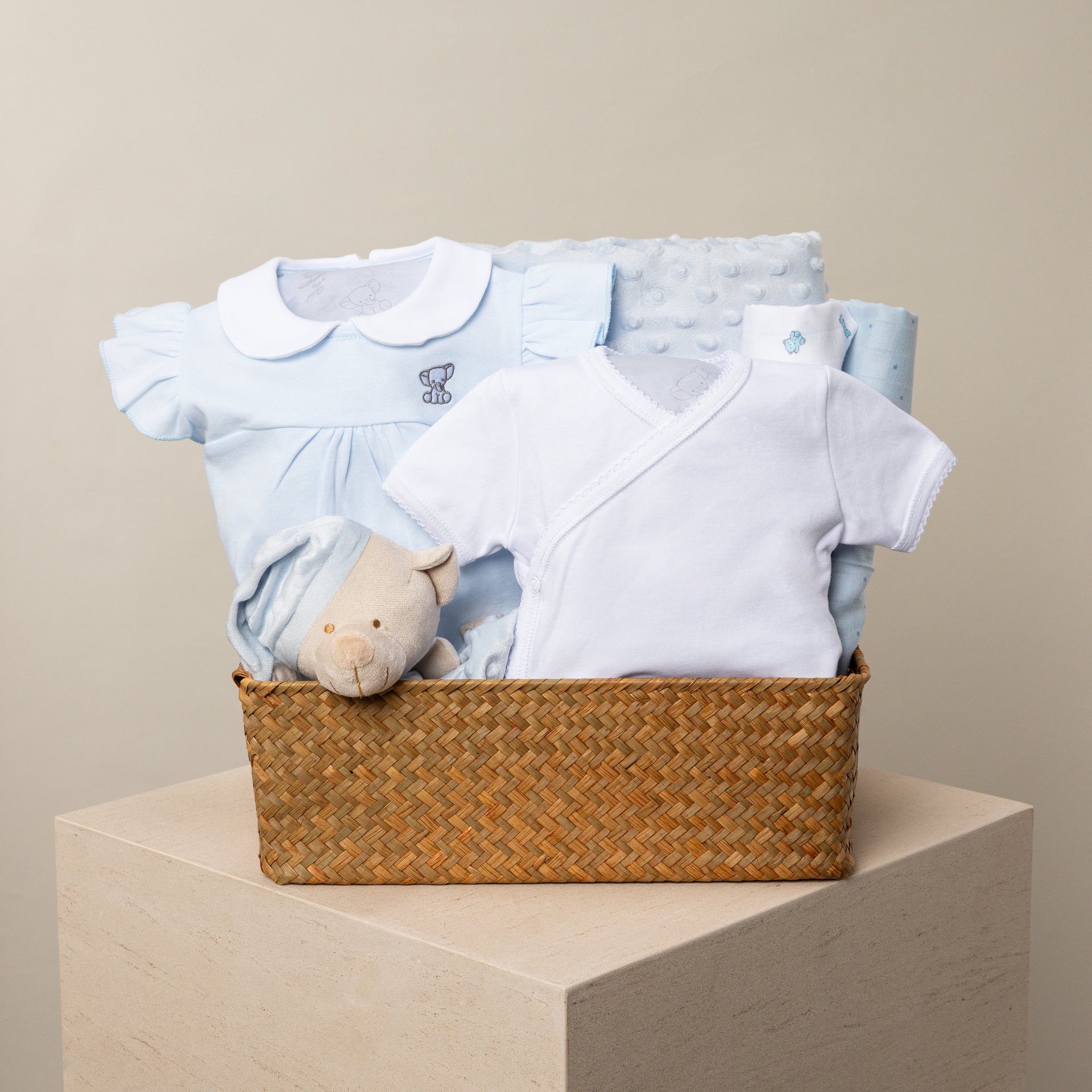 blue baby gift hamper