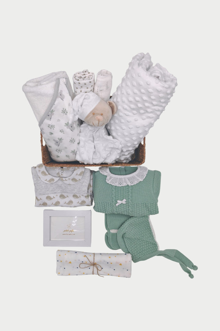 dreams neutral baby gift basket