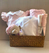 Luxury pink baby girl hamper with the most unique baby gifts– perfect baby shower gift with delivery in Dubai and UAE.
