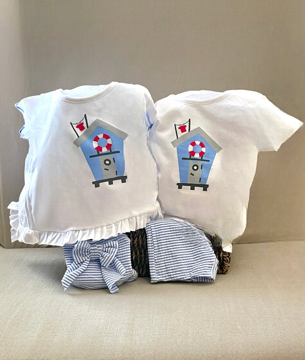 Sailor house Twins gift | 12 months 1 year gift| 18 months baby gift| cute baby gift