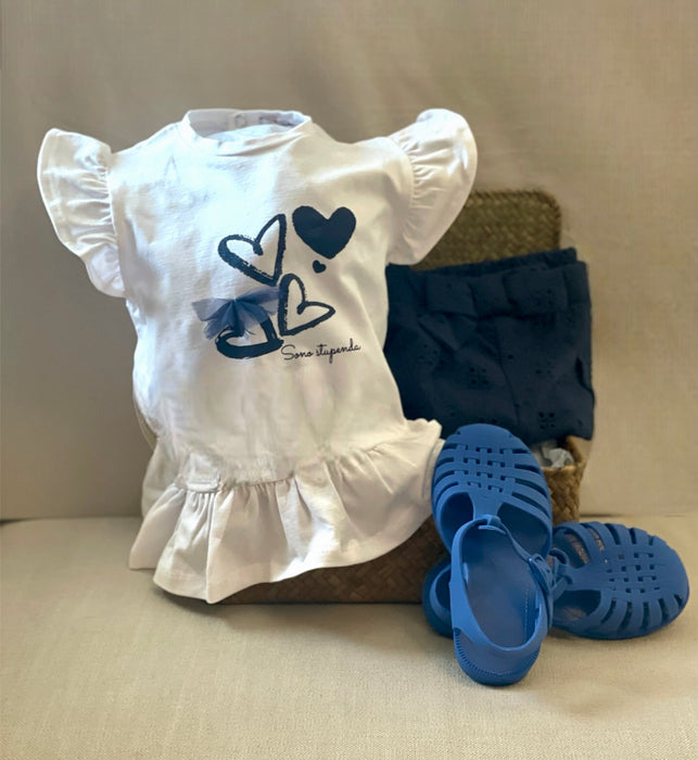 Blue heart | 12-18 months baby girl gift | hamper| Dubai baby gift