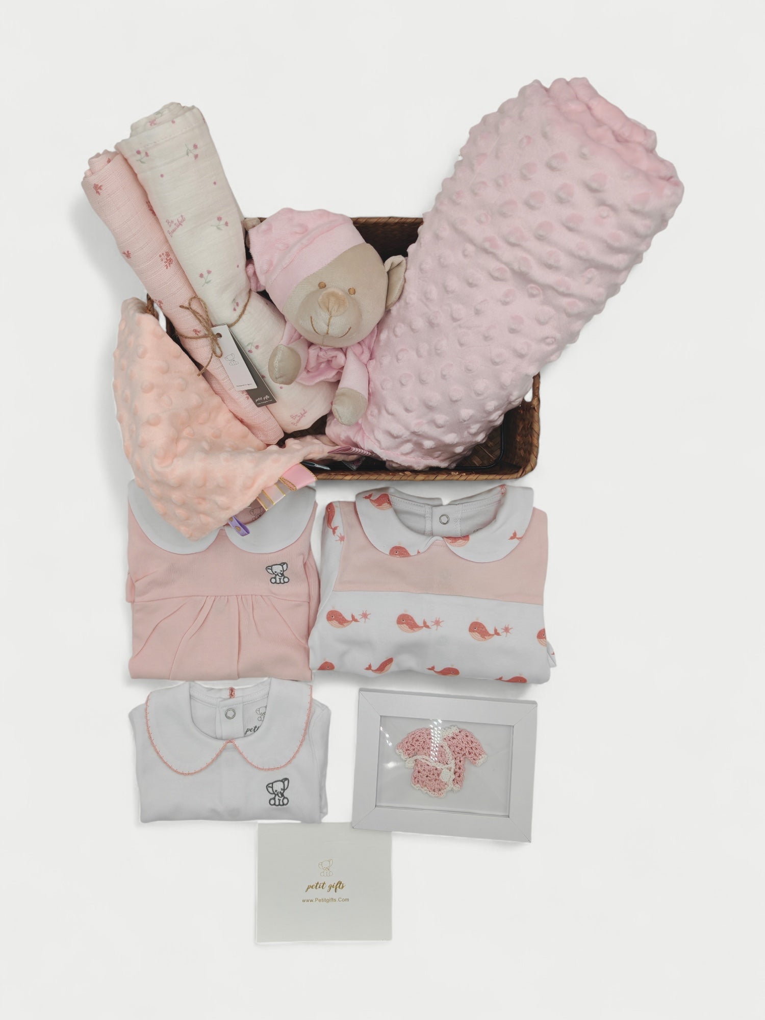 pink baby girl gift hamper