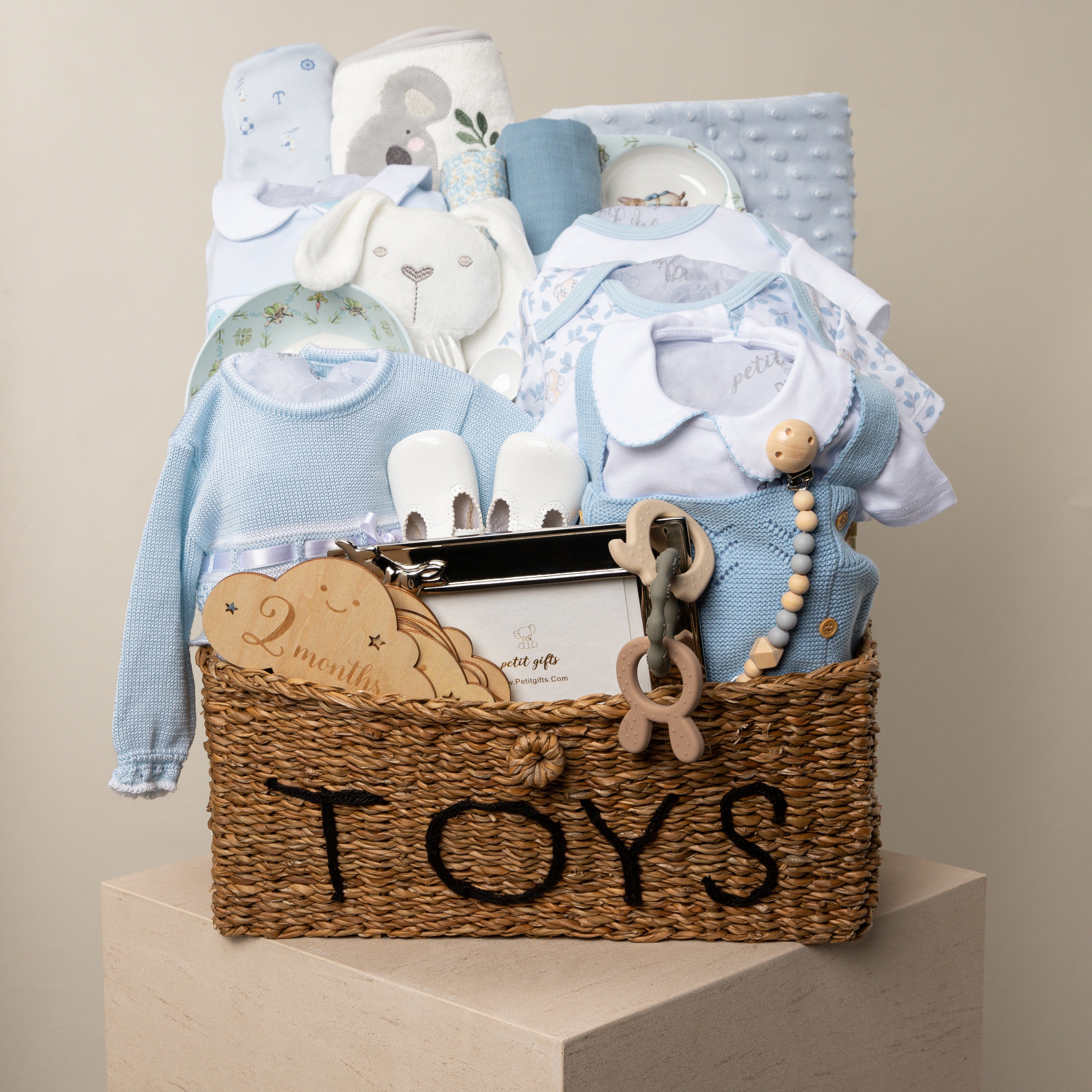 Silver Rabbit Blue baby gift