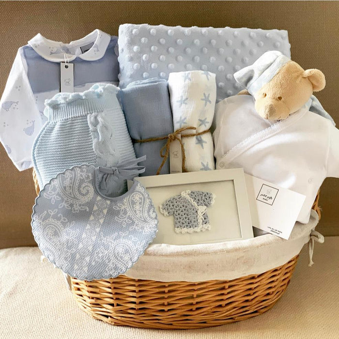Welcome Home Precious Baby Boy Gift Set, Baby Layette Set with New Baby Boy  Essentials, Newborn Baby Gift Set for Expecting Moms, Blue - Walmart.com